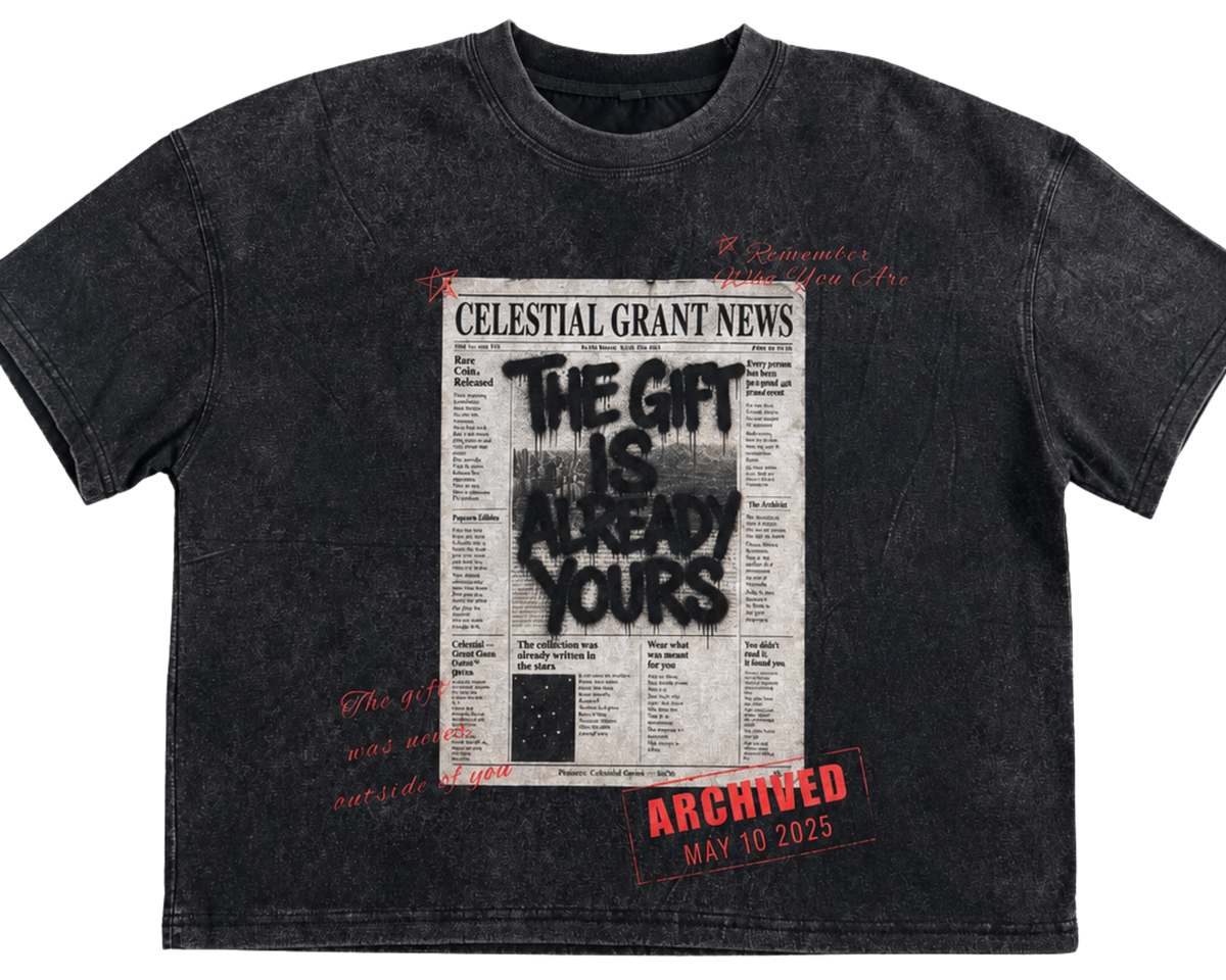 NEWSPAPER TEE (BLACK)