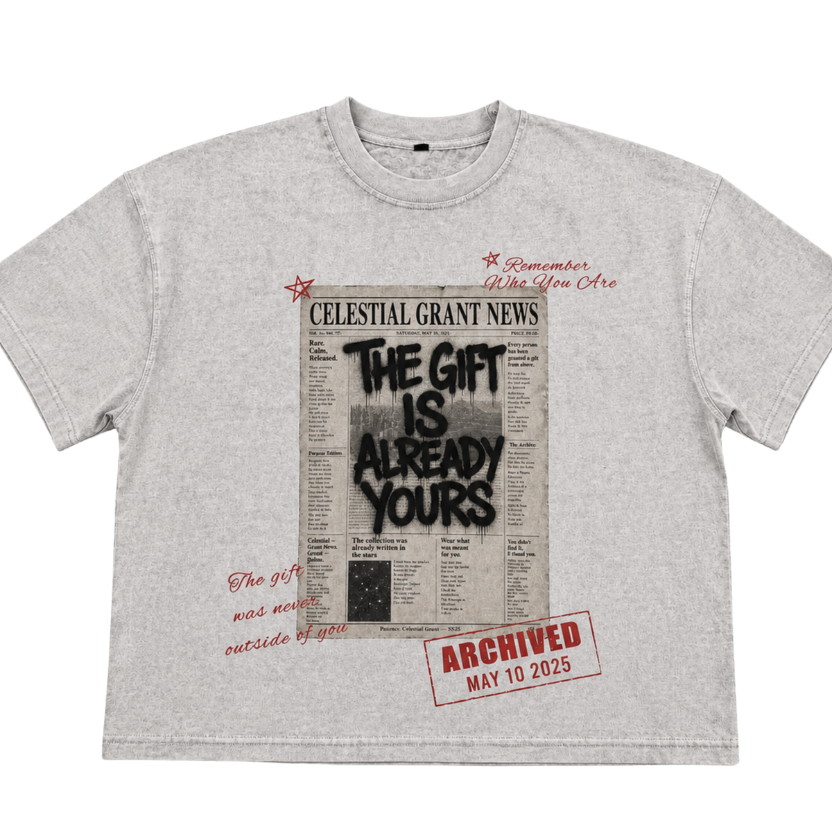 NEWSPAPER TEE (WHITE)