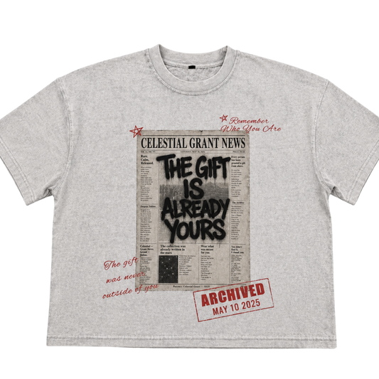 NEWSPAPER TEE (WHITE)